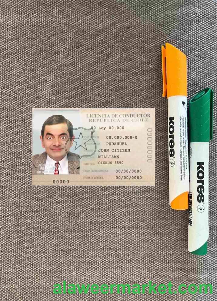 Chile licencia de conductor photolook FRONT